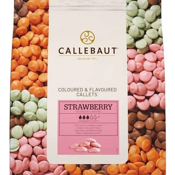 Шоколад Callebaut со вкусом клубники 200 гр