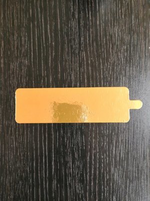 Подложка с держателем золото 0.8 мм прямоугольник 130/40 мм