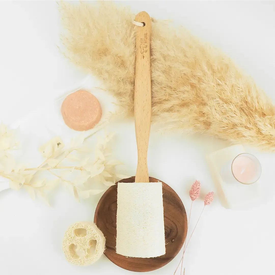 Loofah rugborstel