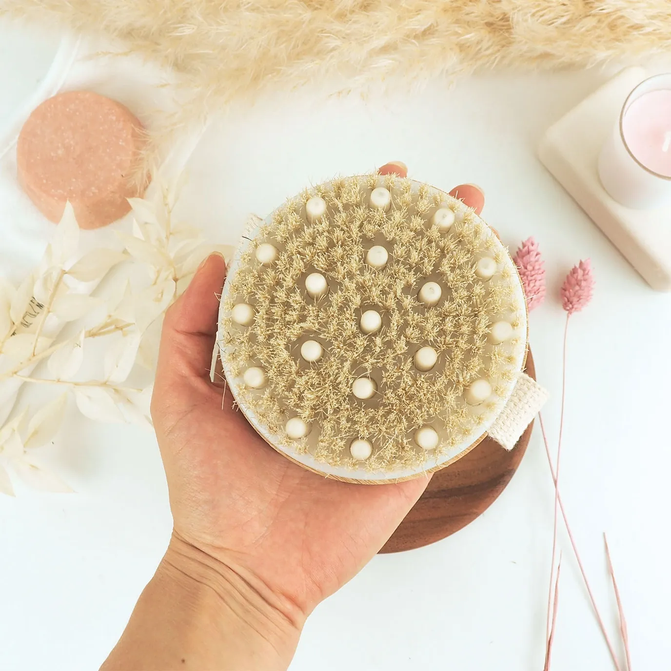 Exfoliërende en masserende bodyborstel