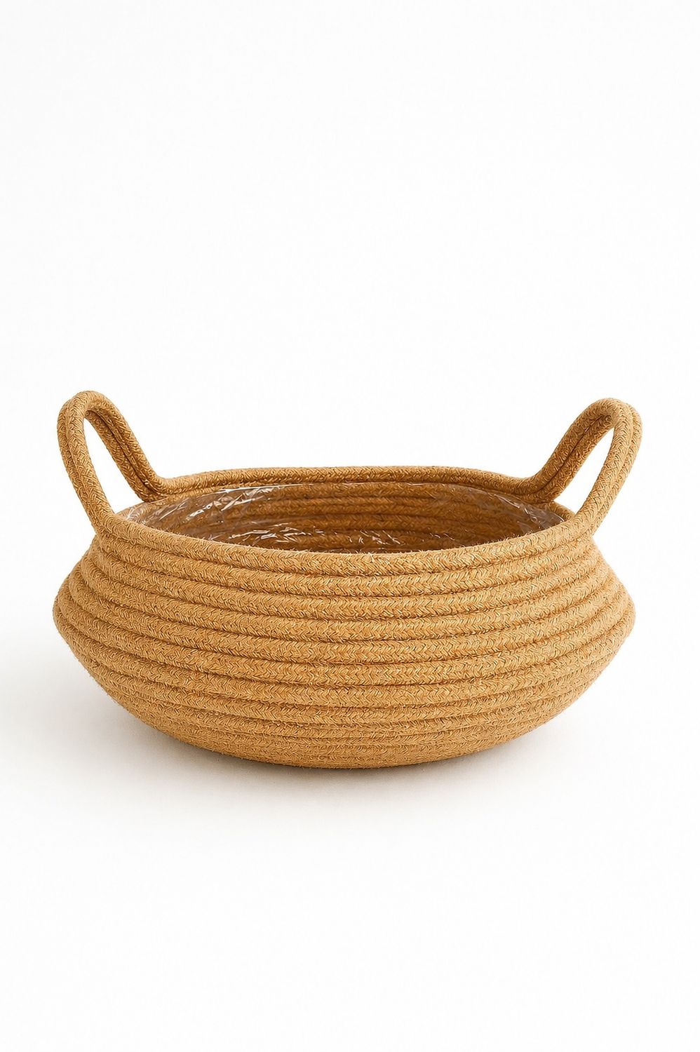 Jute mand met handvaten