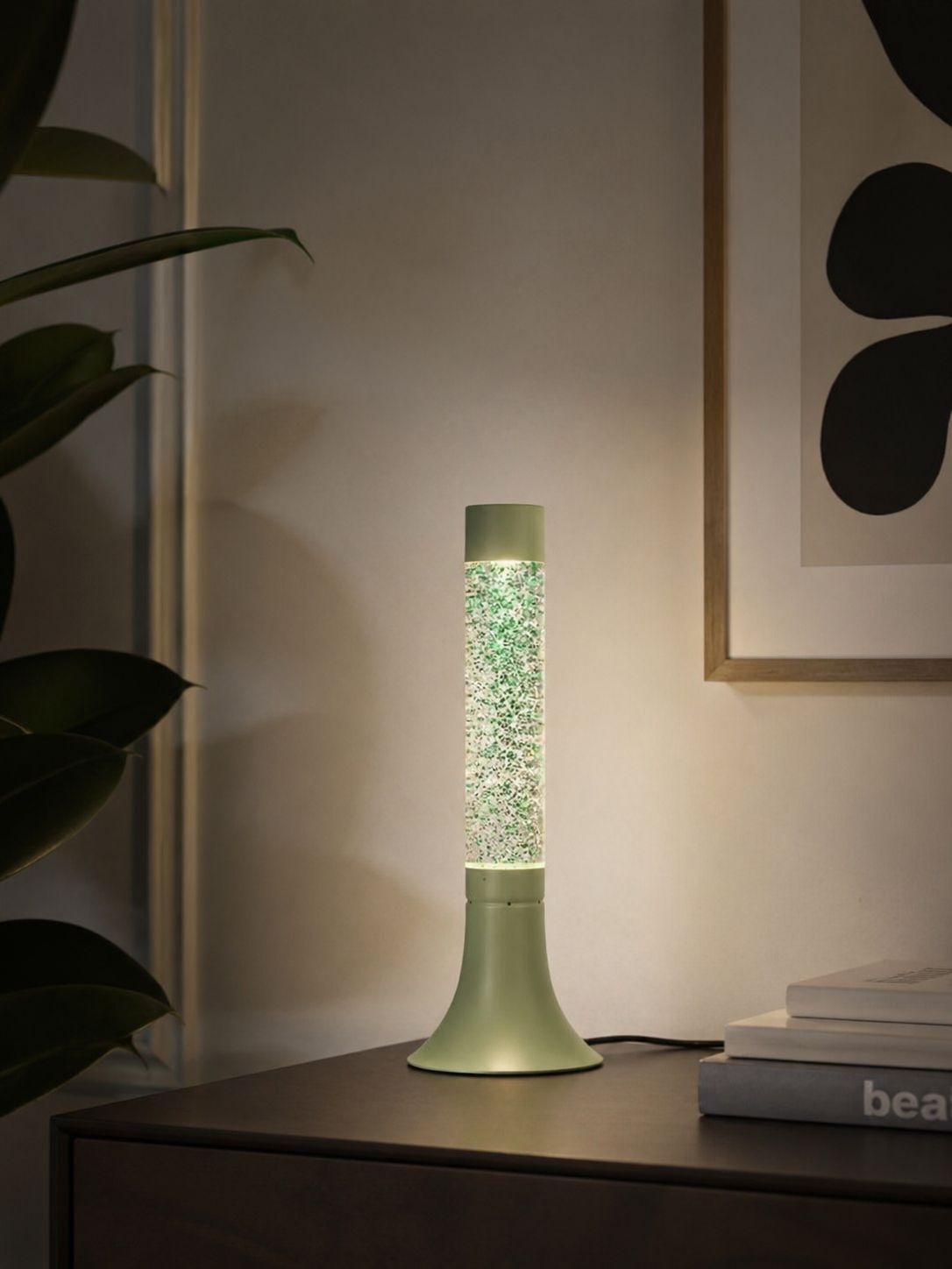 Glitterlamp green