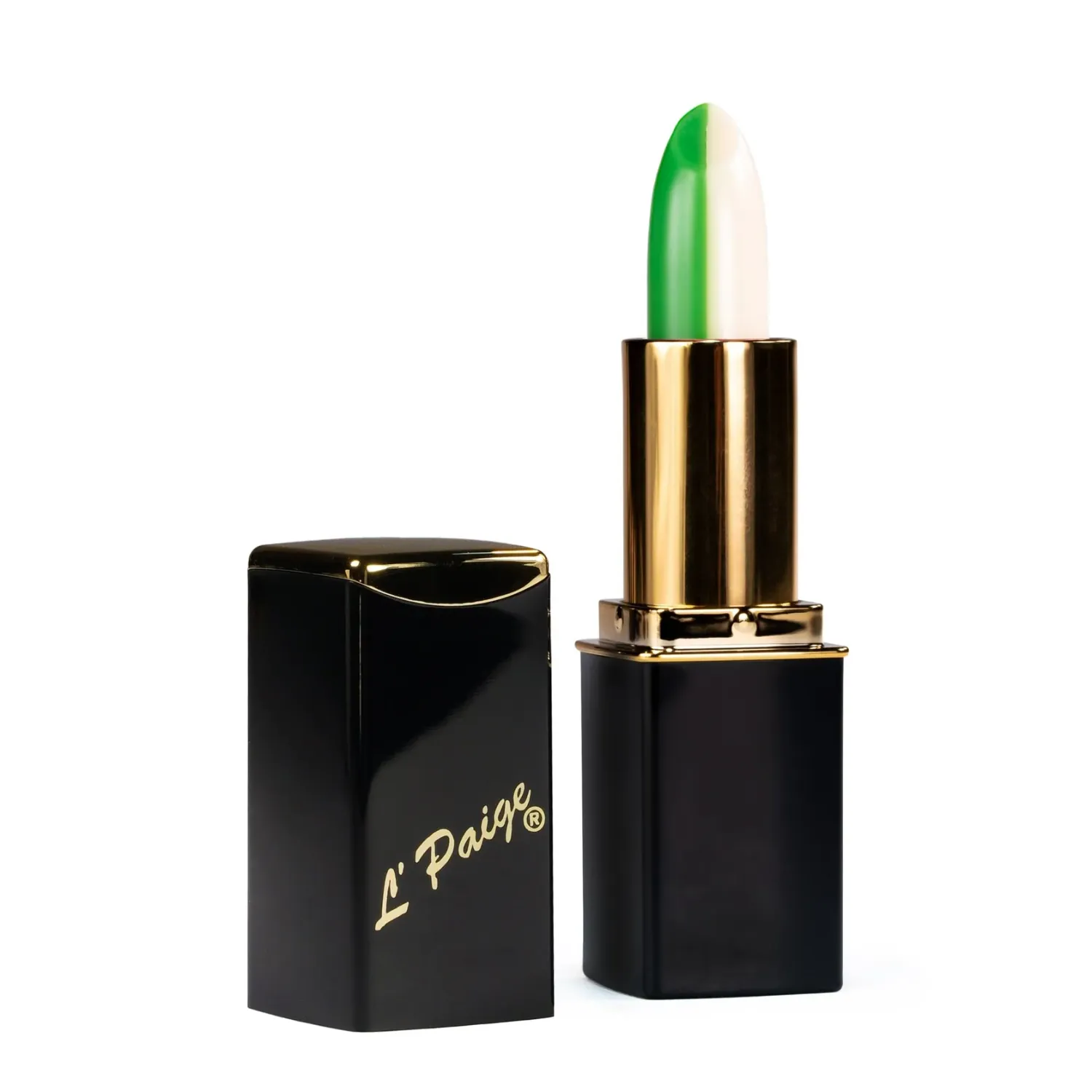 L’Paige Designer Color Lipstick in #14 Green / White L’Paige Designer Color Lipstick in #14 Green / White