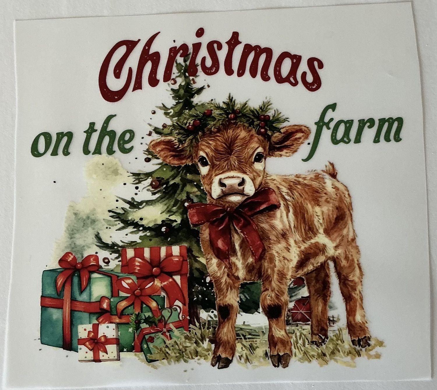 Christmas cow