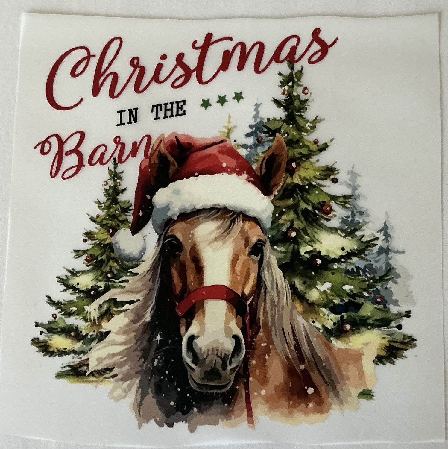 Christmas horse
