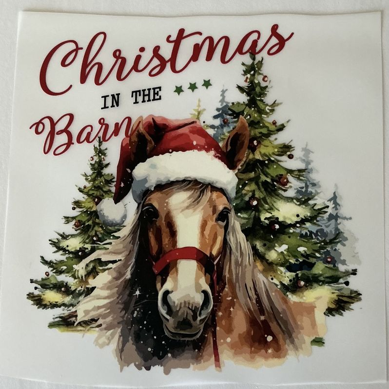 Christmas horse