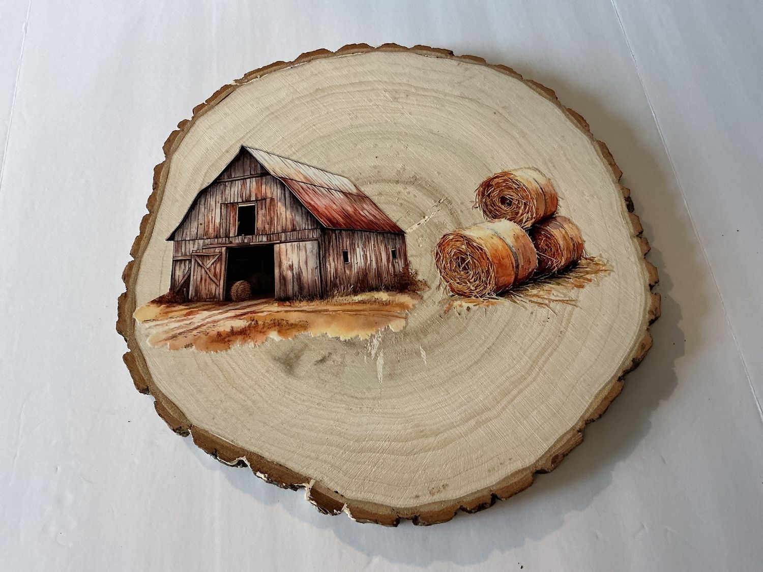 Barn and hay