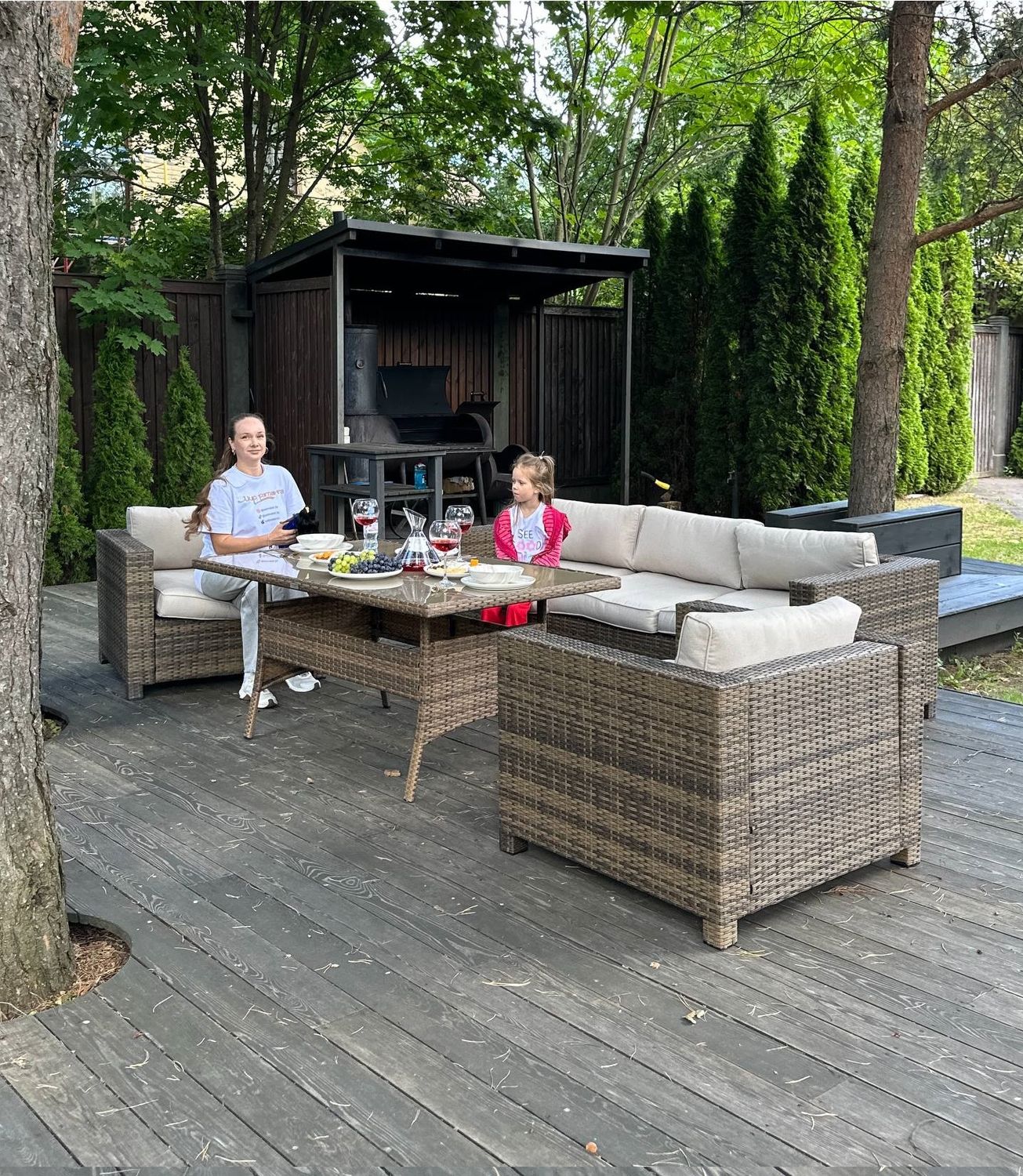 Karl Max Dining Set - Premium Rattan Garden Furniture