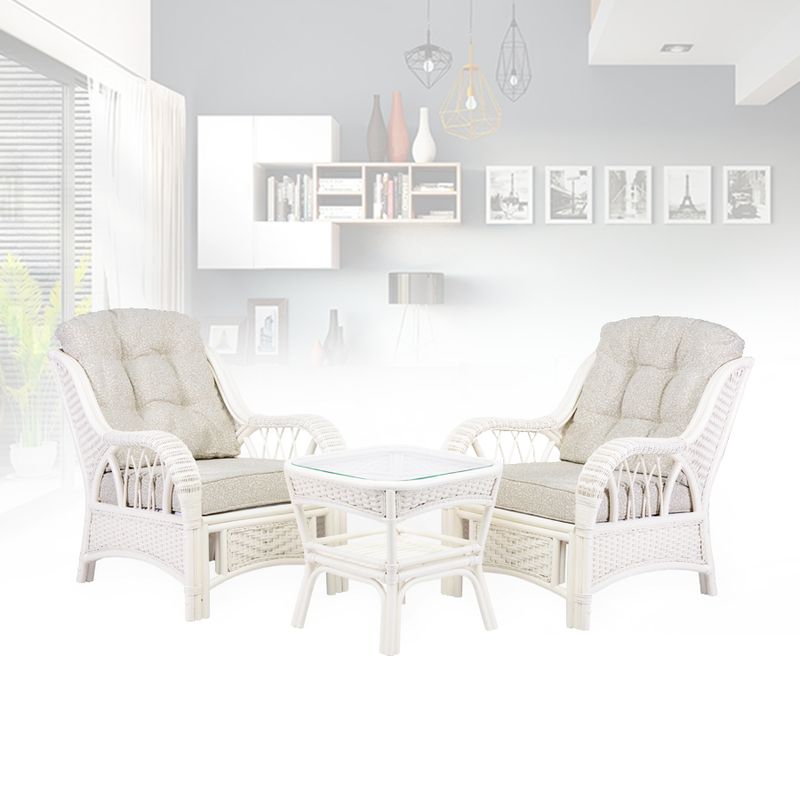 ALEXA Lounge Set: 2 Armchairs &amp; Coffee Table