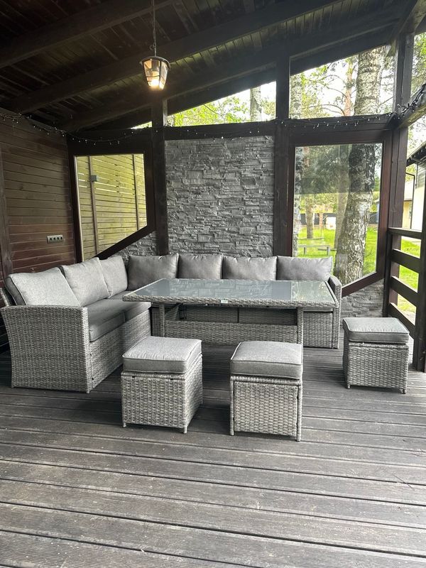 Garden Furniture Set Zorro Max Grey