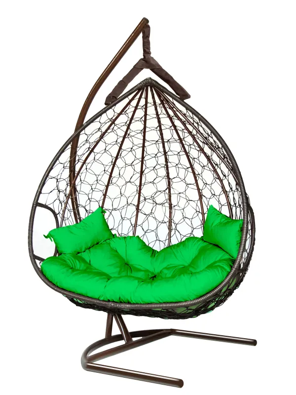 Dublin AT Hanging Chair | Brown &amp; Light Green