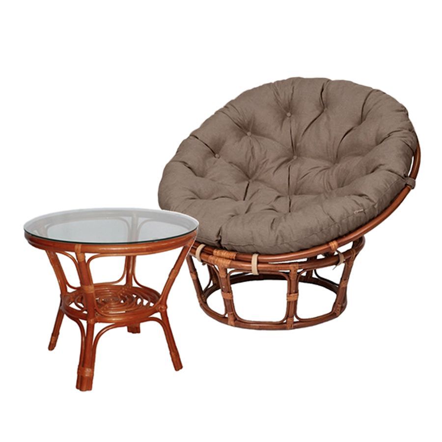 Premium Rattan Lounge Set Papasan 1