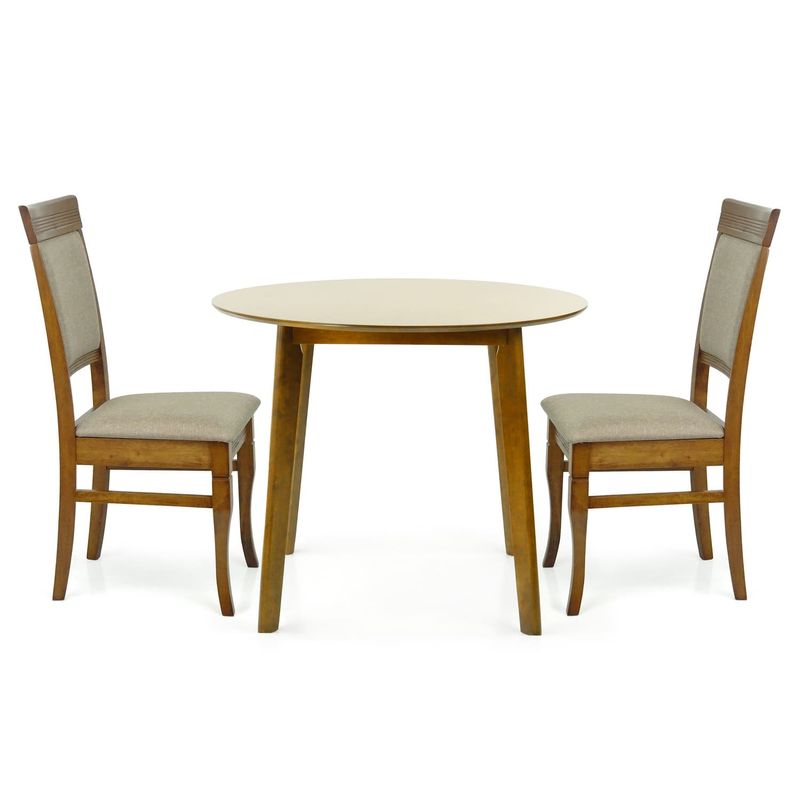 Randy Dining Set Brown &amp; 2 Rondo Brown Chairs
