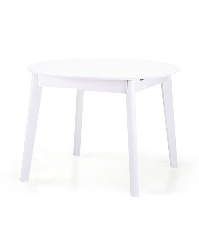 Ellis Folding Dining Table White | Ø 90 cm + 25 cm Extension