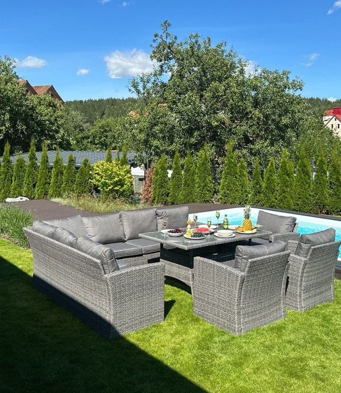 Gartenmöbel-Set Zorro Max Grey + 3 Sessel