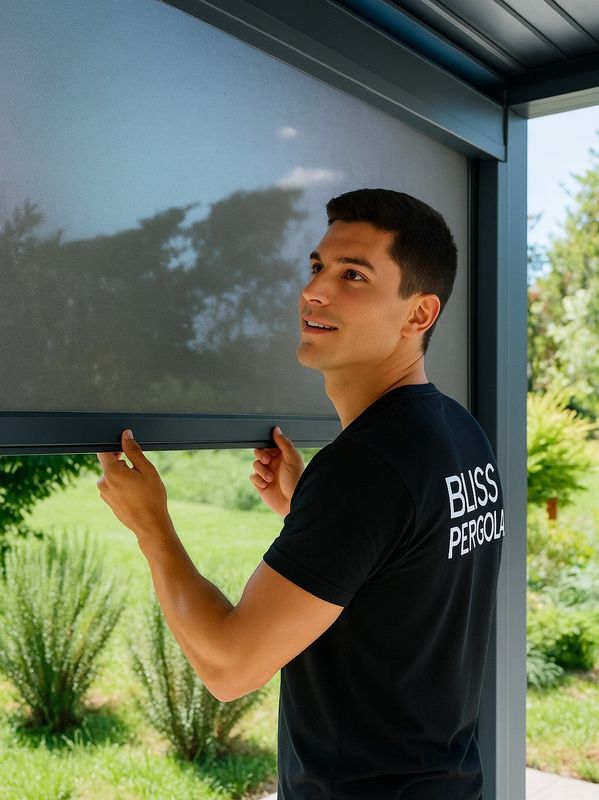 3m Retractable Privacy Windscreen Blind | All LuxShade™ &amp; SplitZone™ 3x6 Compatible