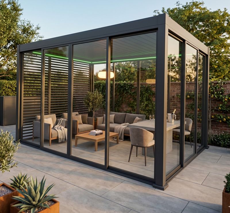4m Sliding Glass Door System | LuxShade™ 4x4 &amp; MotaShade™ 3x4 Compatible
