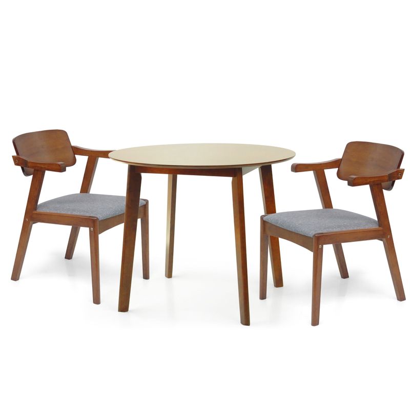 Randy Dining Set Brown &amp; 2 Martin Chairs