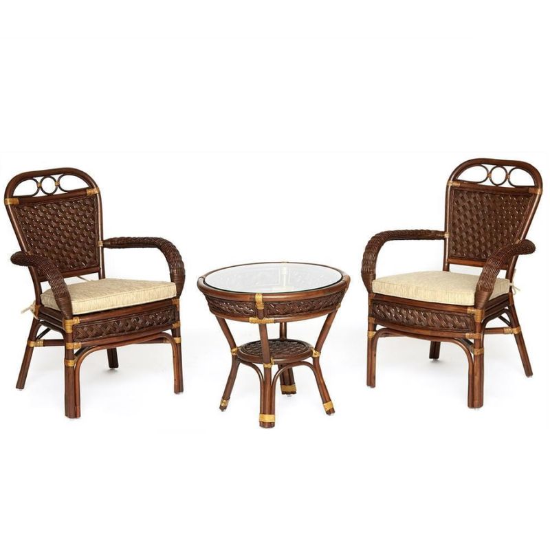 ANDREA Terrace Set | 2 Armchairs &amp; Table