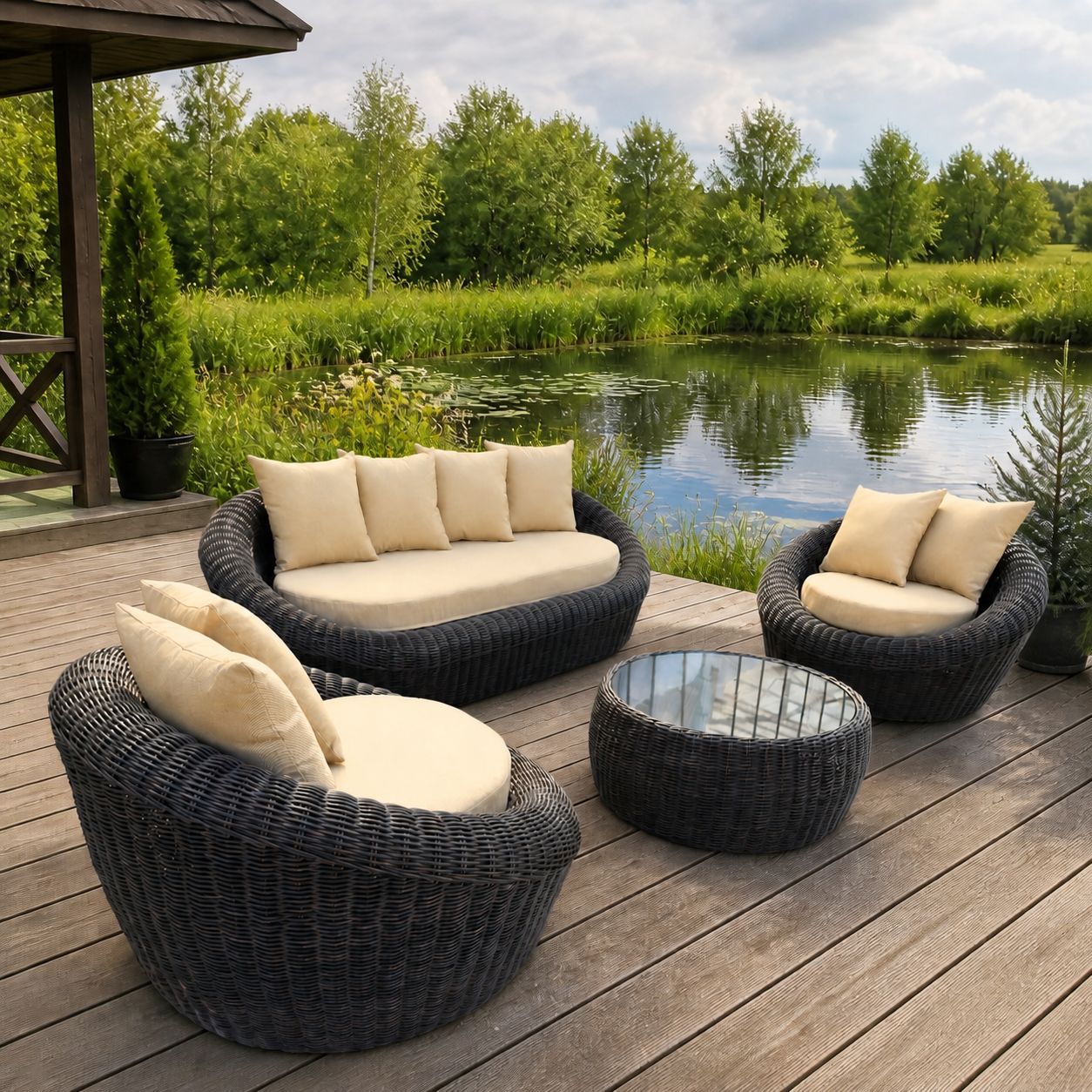 Lounge Set Kiwi Brown