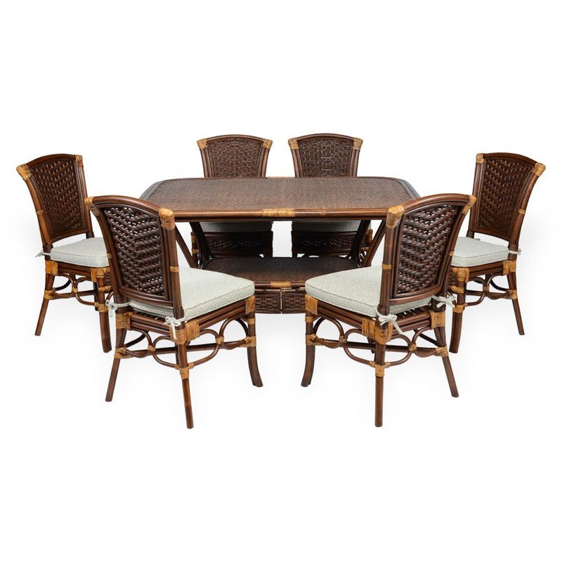 ALEXA Premium Dining Set: Oval Table &amp; 6 Chairs