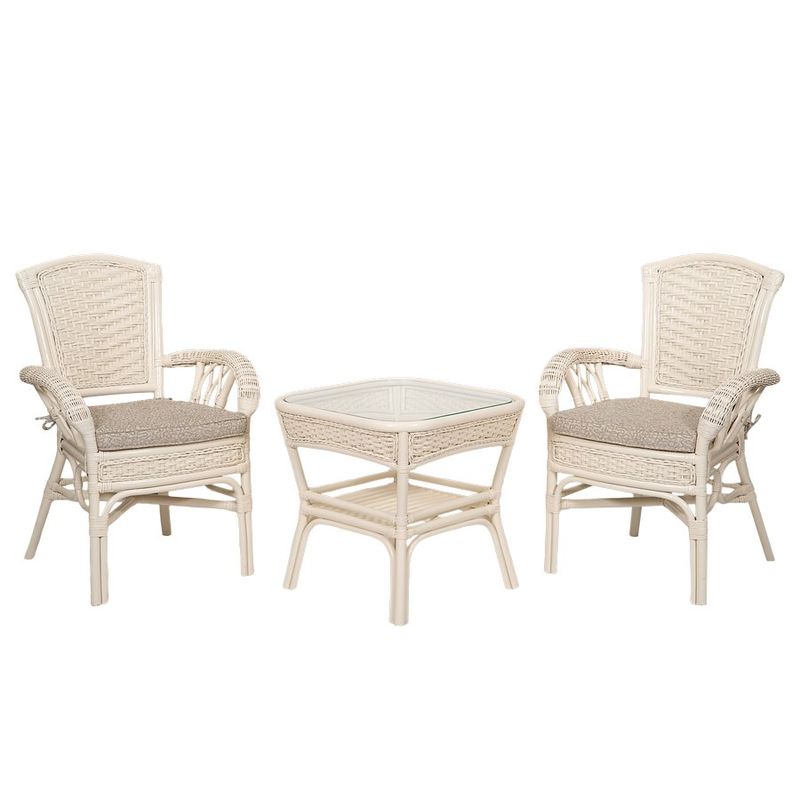 ALEXA Lounge Set | Square Table &amp; 2 Armchairs