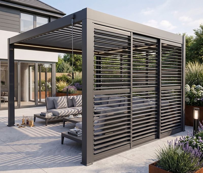 3M Aluminium Louvre Sliding Door System | MotaShade™ Compatible
