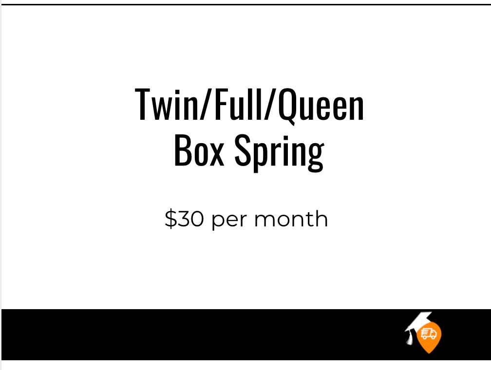 Twin/Full/Queen Box Spring