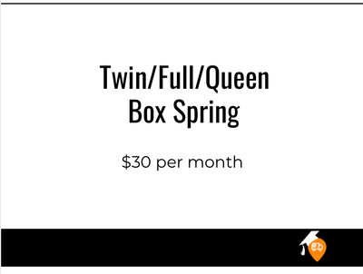 Twin/Full/Queen Box Spring