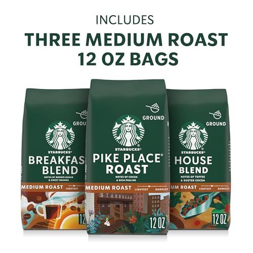 Starbucks Ground Coffee Variety Pack 3x12oz