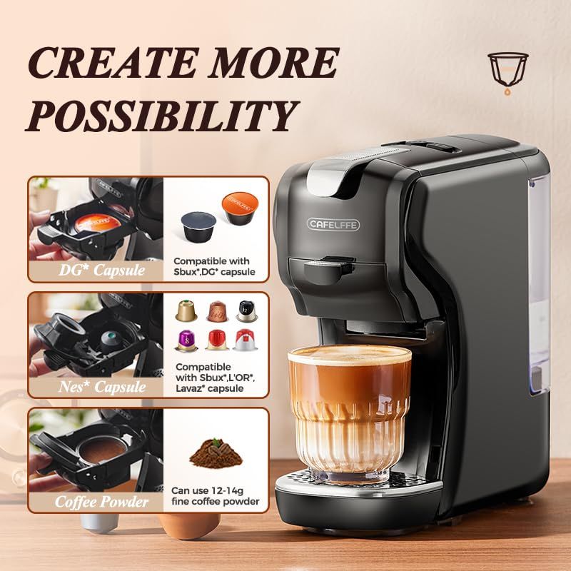 Cafelffe 3-in-1 Capsule Machine
