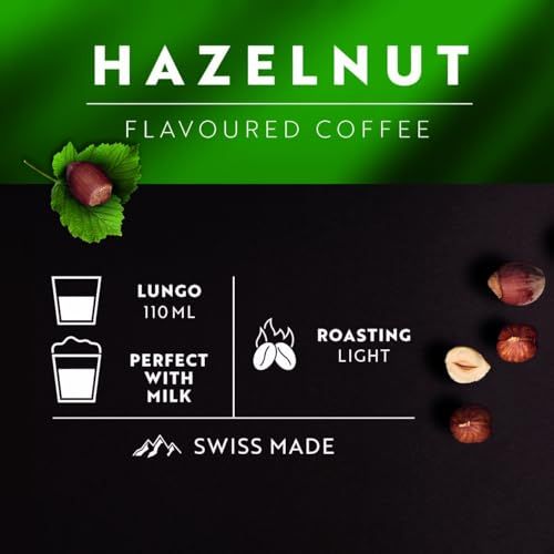 Café Royal Hazelnut Coffee Pads (50 Pads), Light Roast, 100% Arabica, Compatible with Nespresso