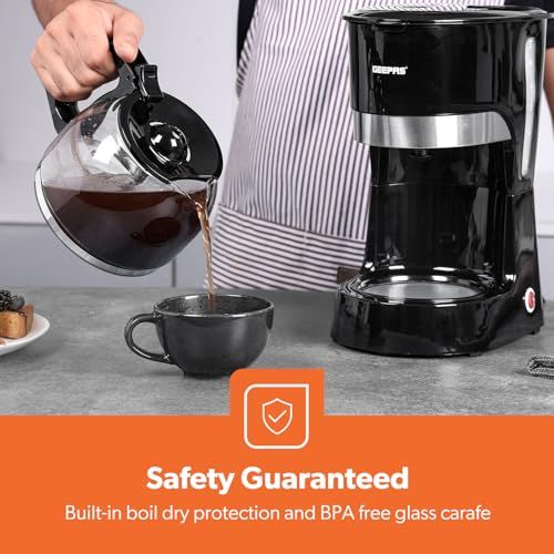 Geepas GCM6103 1.5L Filter Coffee Maker