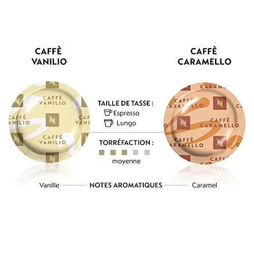 Nespresso Professional Coffee Capsules (100 Count) - Vanilla, Caramel - Coffee Pods