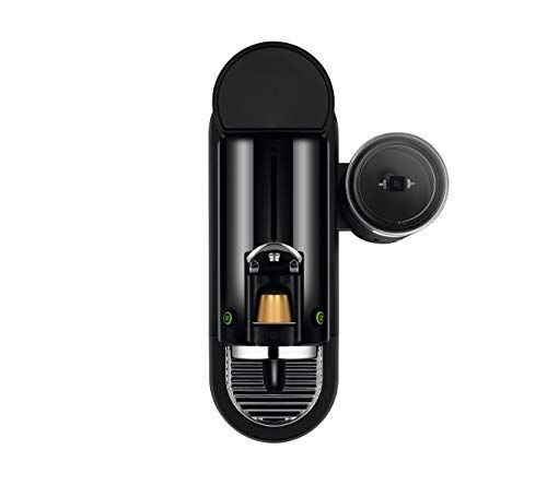 De'Longhi Citiz EN267 Black coffee machine with built-in milk frother, sleek and compact design, fe…