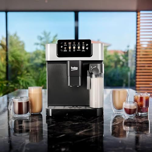 Beko CEG 7304X Bean to Cup Espresso Machine | 19 Bar, Touch LCD, 2L Tank, Stainless Steel