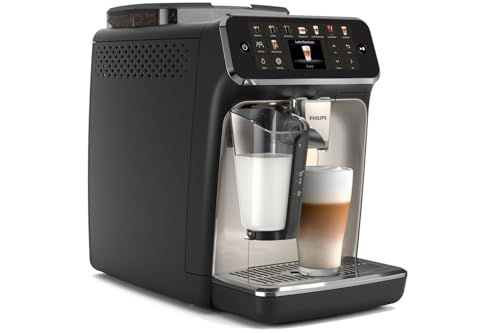 Philips Series 5500 EP5547/90 Fully Automatic Espresso Machine | 20 Beverages, LatteGo, SilentBrew, Chrome