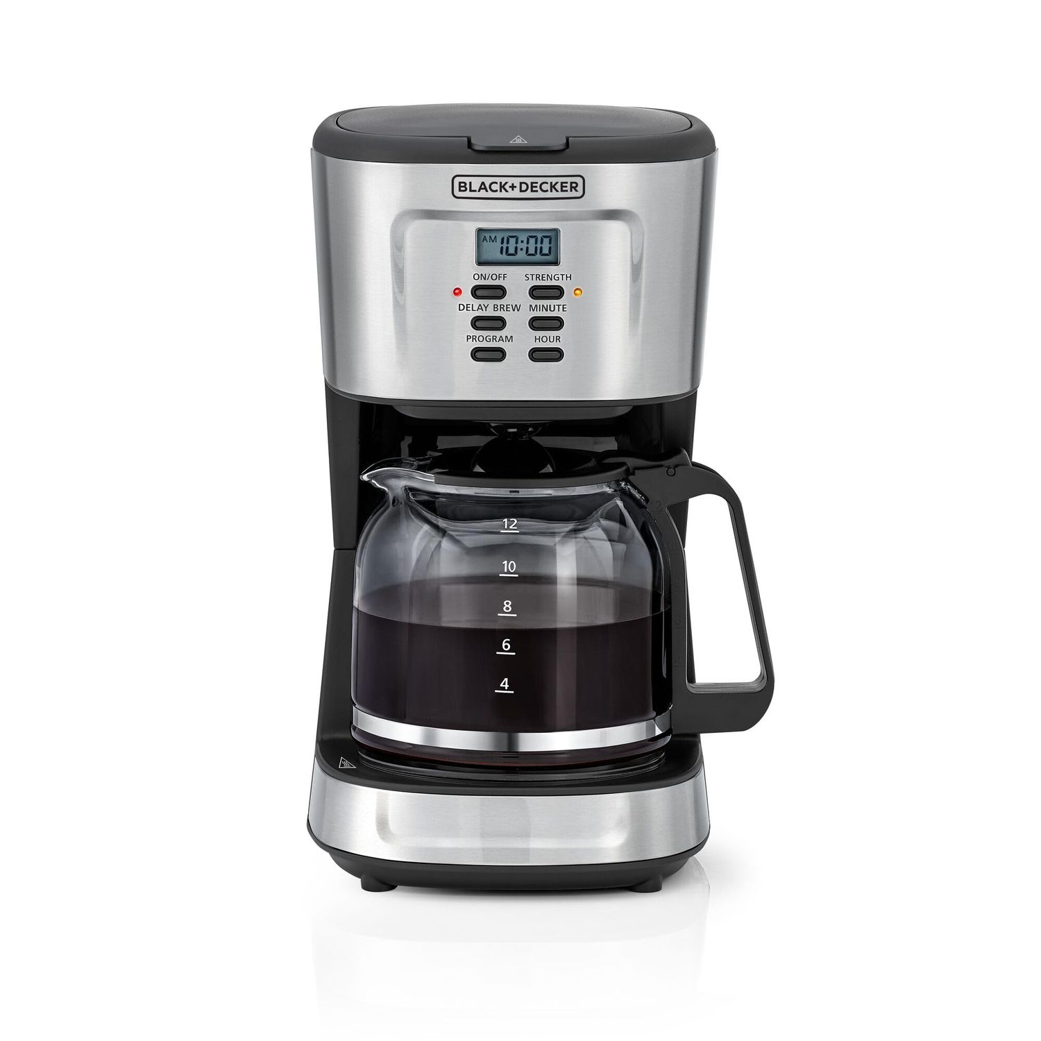 BLACK+DECKER DCM85-B5 12-Cup Programmable Coffee Maker | 900W, Glass Carafe, LCD Display, Auto Shut-Off
