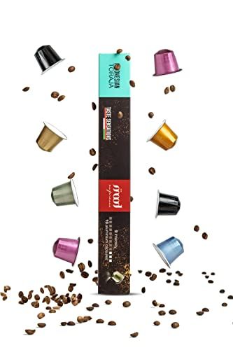 Mood Espresso - Nespresso Compatible Capsules (3 Flavors: Intenso, Indonesian Toraja, Ethiopian Sidamo), Pack of 9 (90 Capsules)