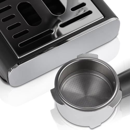 RAF Semi-Automatic Espresso Machine parts, metal filter basket and drip tray, stainless steel finis…