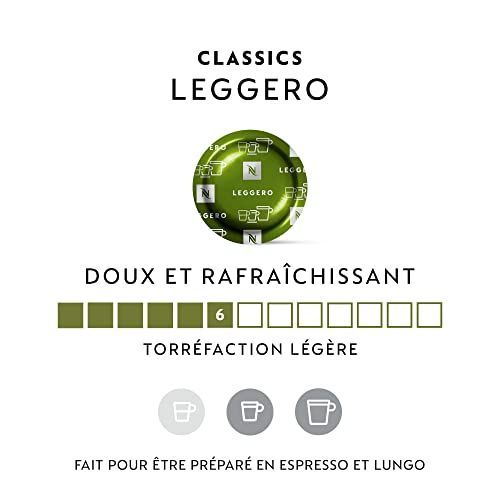 Nespresso Professional - 100 Leggero Capsules - Intensity 6 - For Espresso &amp; Lungo - (2 boxes of 50)