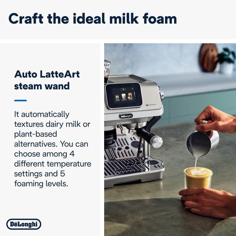 De'Longhi  EC9455.M Barista Coffee Machine la specialista touch Cold Brew Semi-Automatic Espresso Machine with Cold Extraction