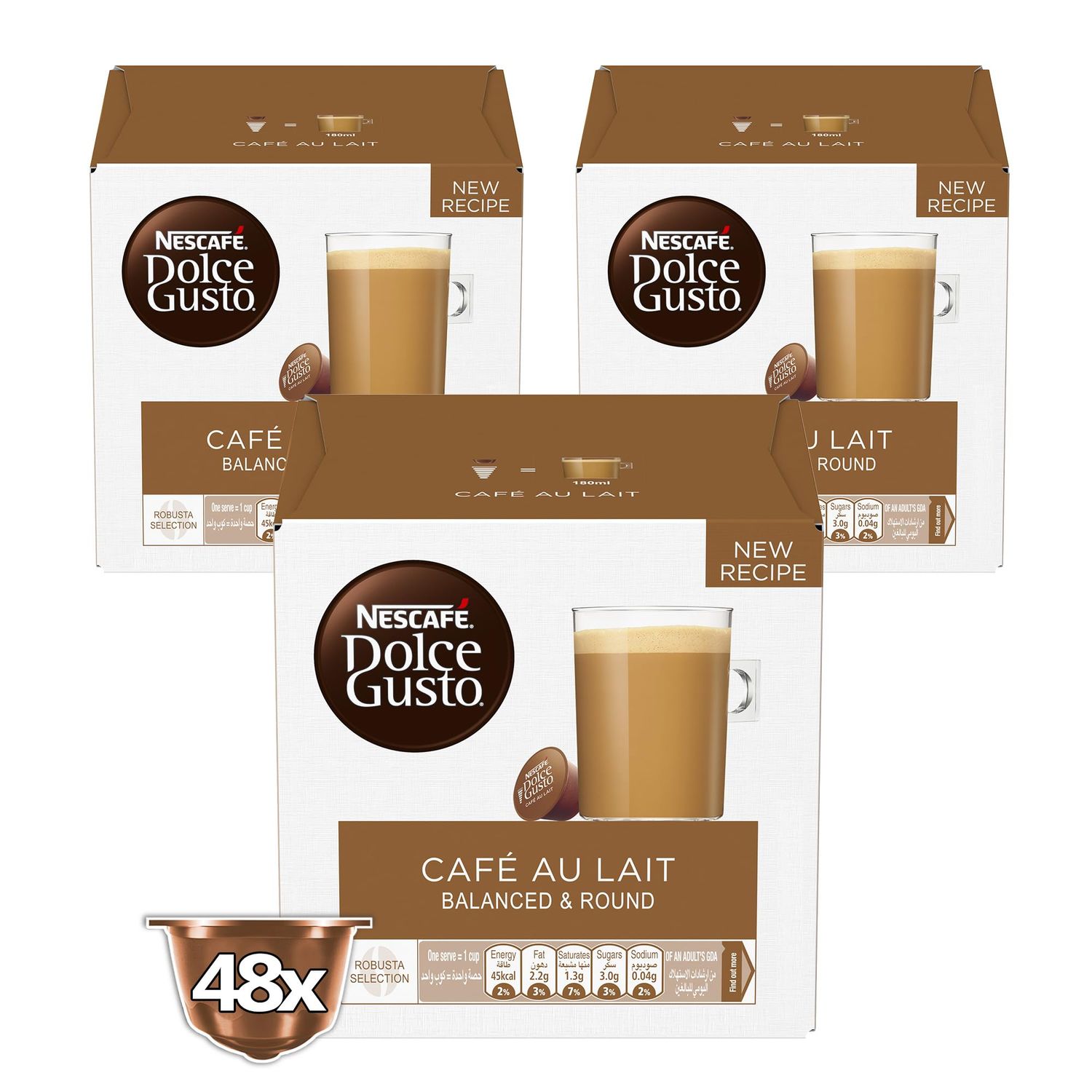 Nescafe Dolce Gusto Cafe Au Lait 48