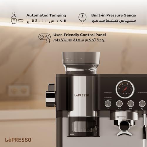Lepresso Semi-Automatic Coffee Machine - Black