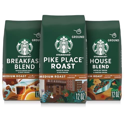 Starbucks Ground Coffee Variety Pack 3x12oz