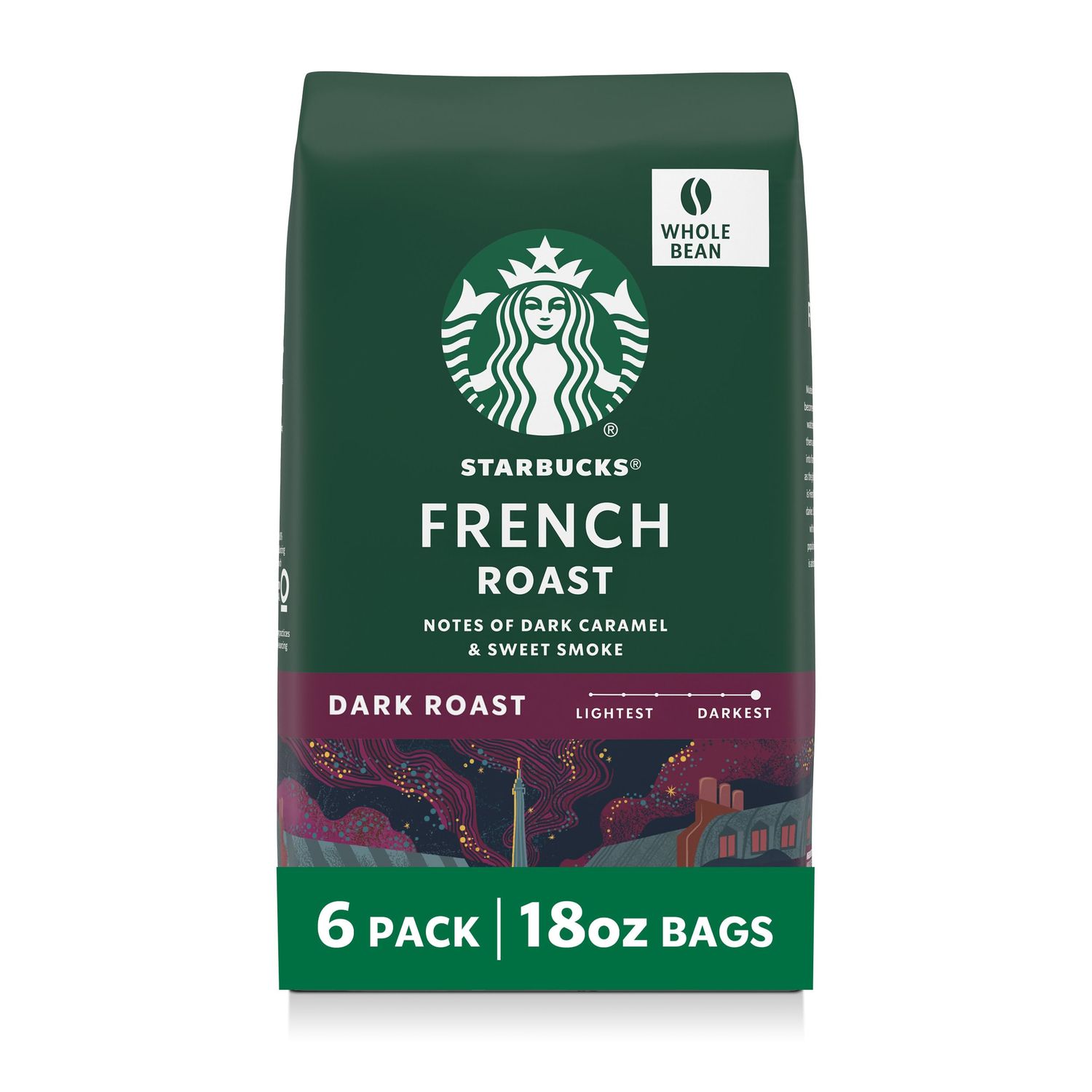 Starbucks French Roast WB 18oz x6