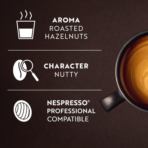 Café Royal Hazelnut Coffee Pads (50 Pads), Light Roast, 100% Arabica, Compatible with Nespresso