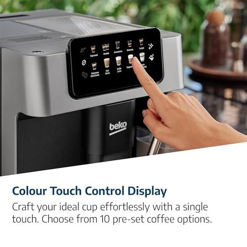 Beko CEG 7304X Bean to Cup Espresso Machine | 19 Bar, Touch LCD, 2L Tank, Stainless Steel