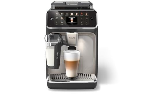 Philips Series 5500 EP5547/90 Fully Automatic Espresso Machine | 20 Beverages, LatteGo, SilentBrew, Chrome