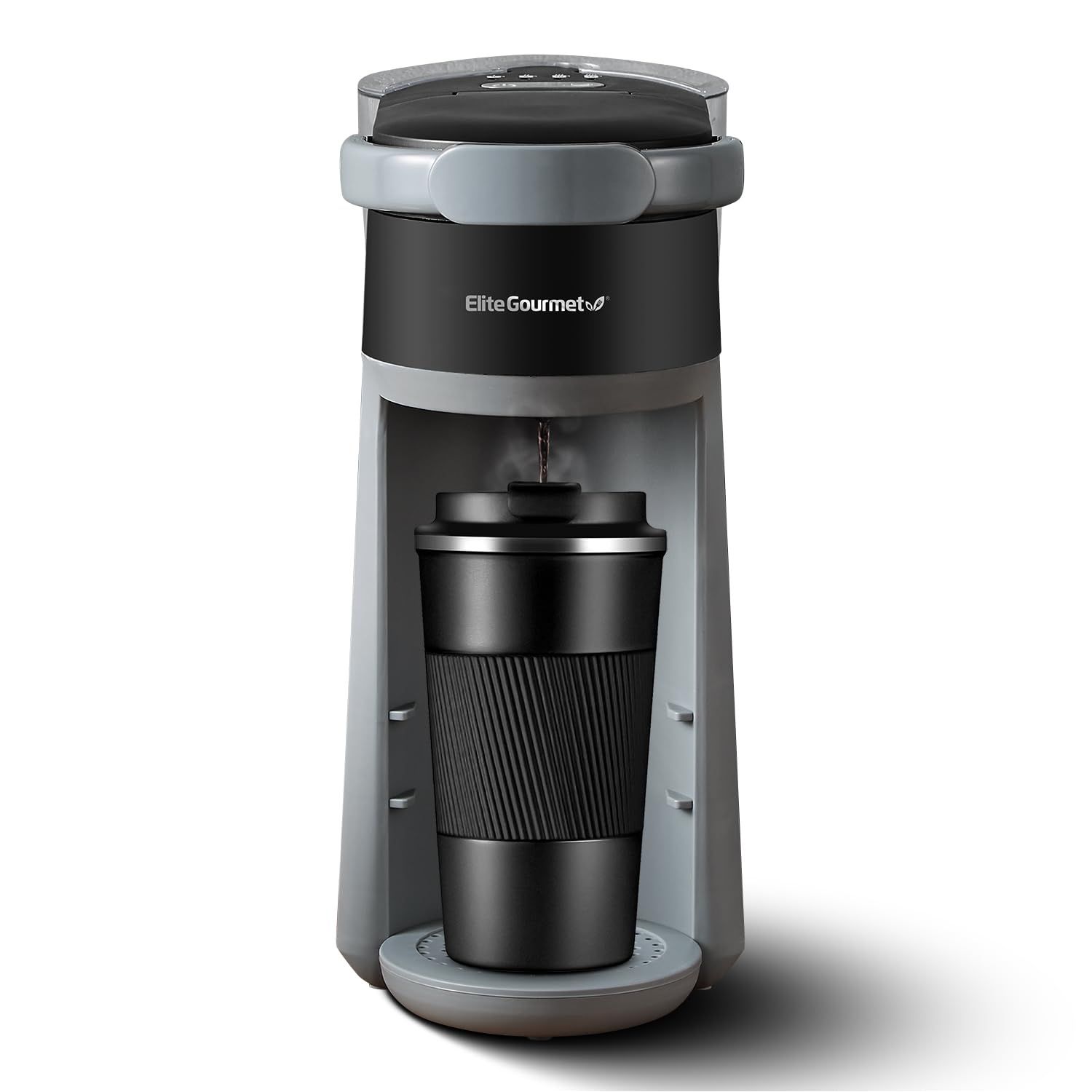 Elite Gourmet EHC323 Rapid Brew Technology 2-in-1 Capsule Coffee Maker, 6~12oz Brewing Capacity, K-…